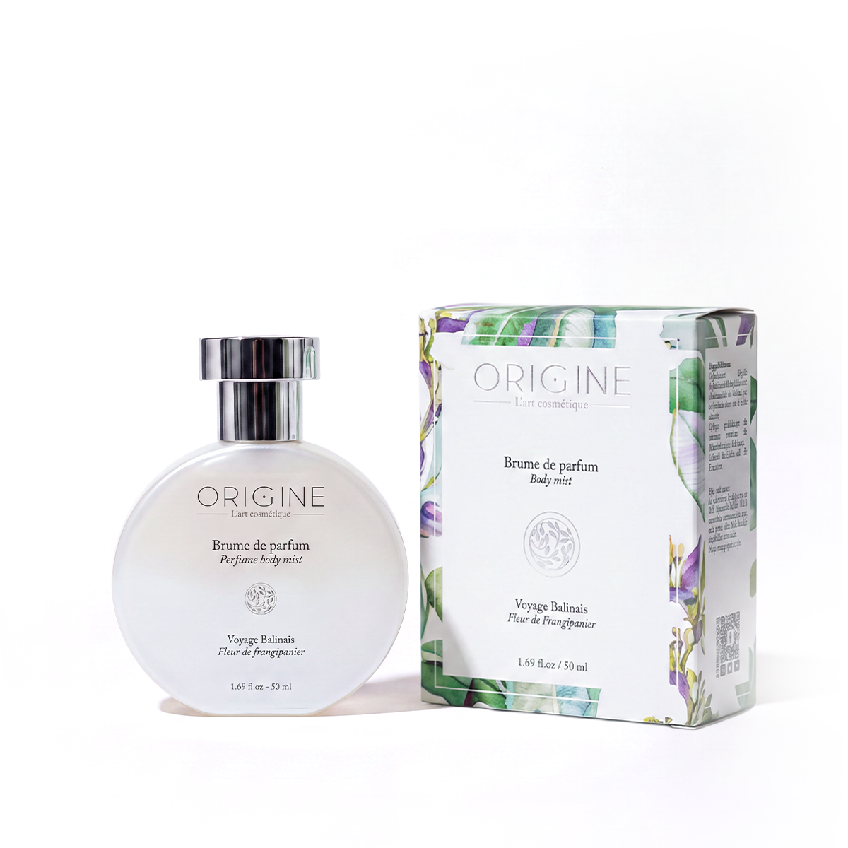 Flacon de Brume de Parfum Fleur de Frangipanier 50 ml, collection Voyage balinais, Origine