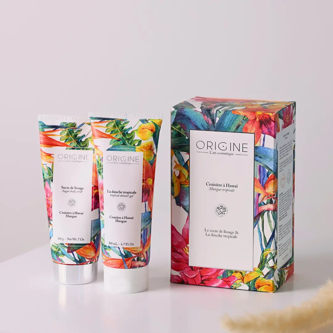Coffret duo - Croisière à Hawaï - Sucre de lissage et gel douche