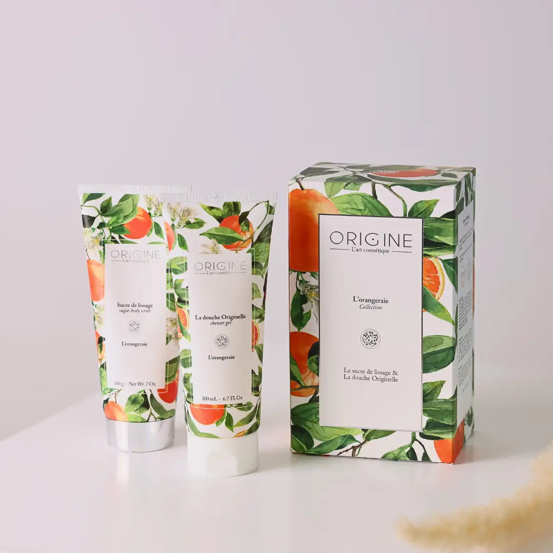 Coffret duo - L'Orangeraie - Sucre de lissage et gel douche
