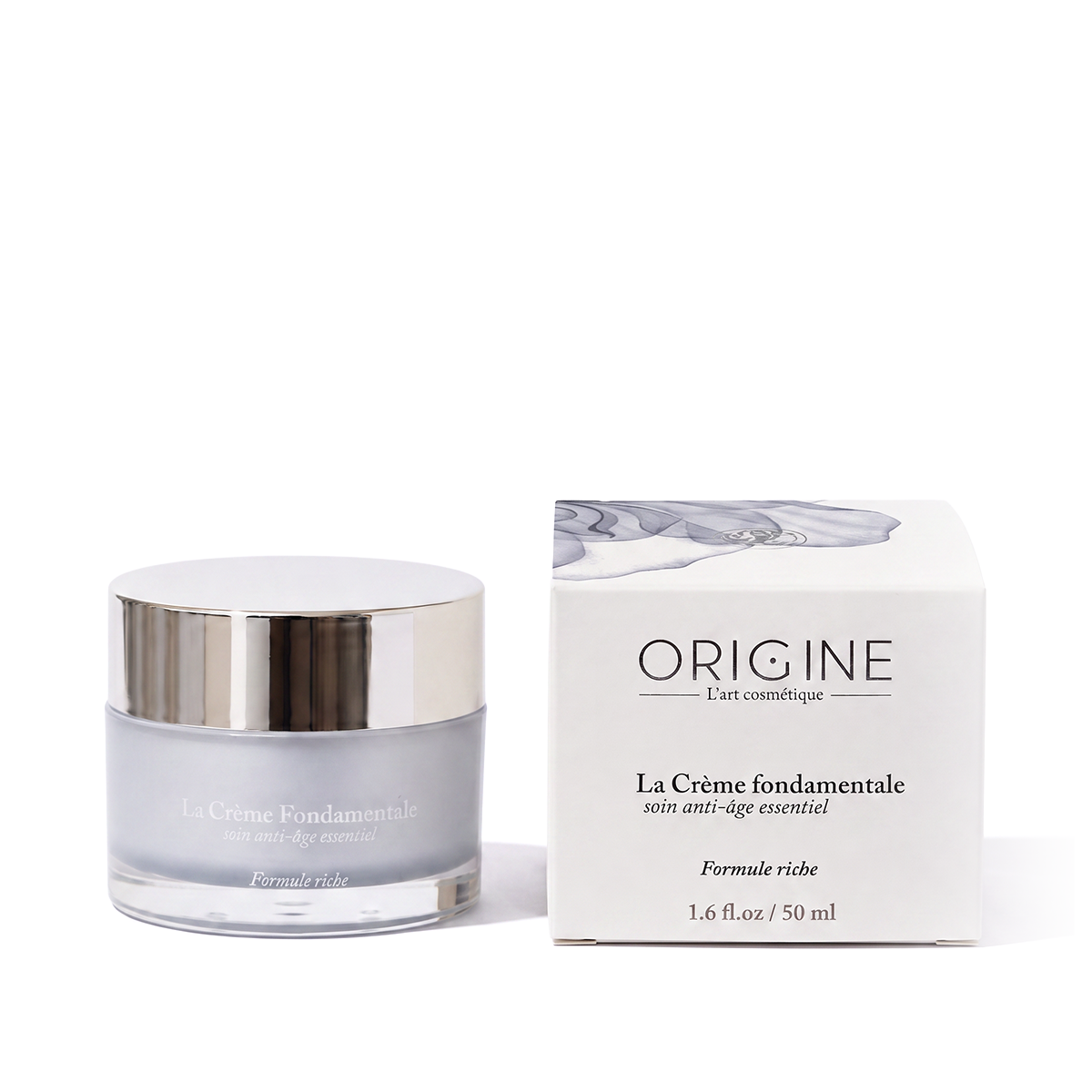 Pot de La Crème Fondamentale Formule Riche 50 ml, gamme Jeunesse Fondamentale Origine