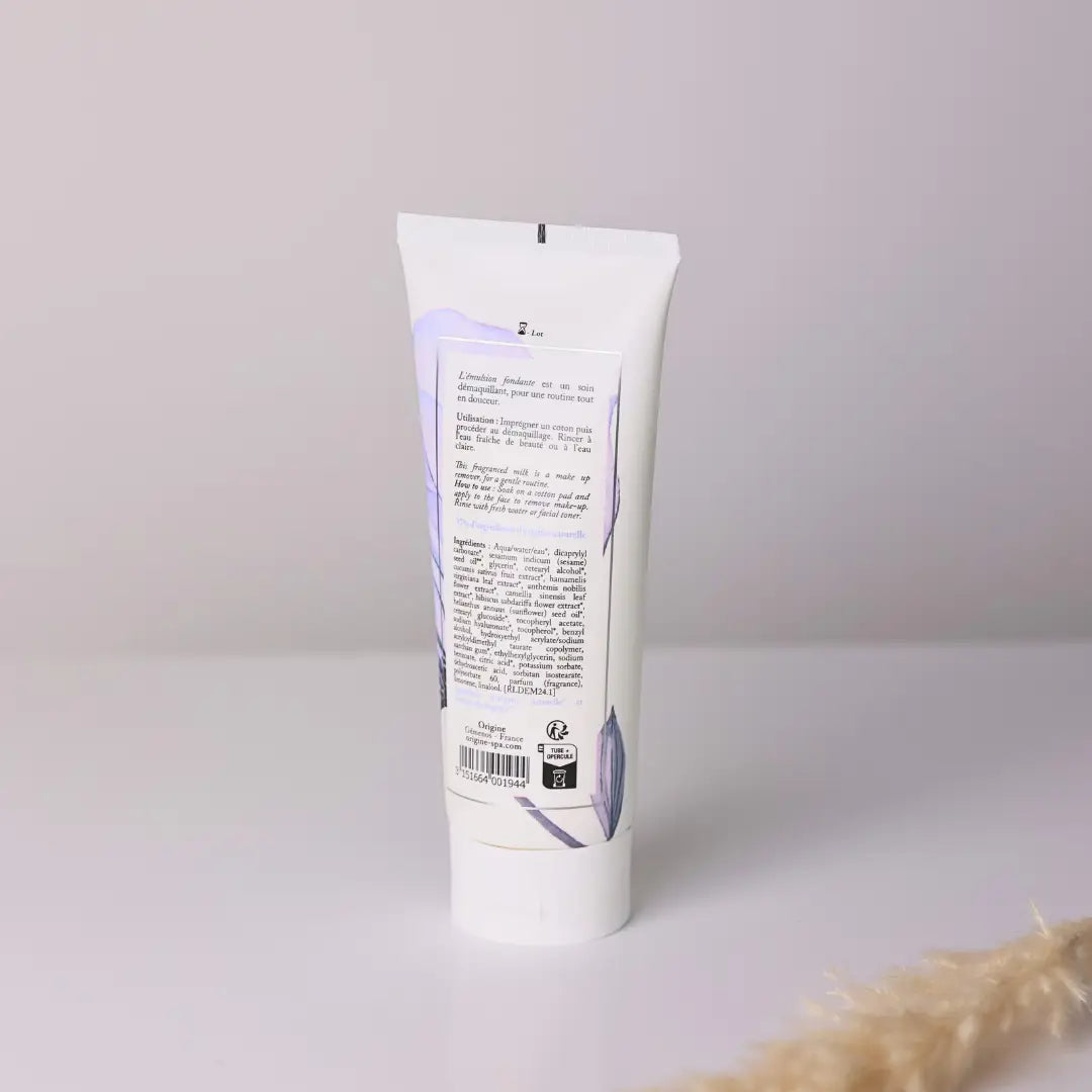 L'émulsion fondante - Lait démaquillant