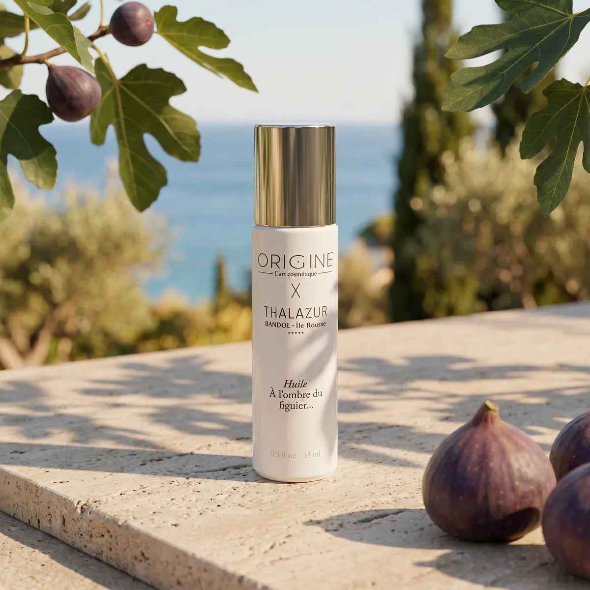 L'huile Satinante A l'ombre du figuier, édition Signature Thalazur Bandol 15 ml
