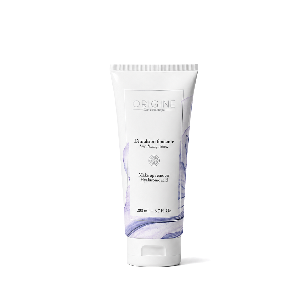 Flacon de L'Émulsion Fondante, lait démaquillant 200 ml, gamme Jeunesse Fondamentale Origine