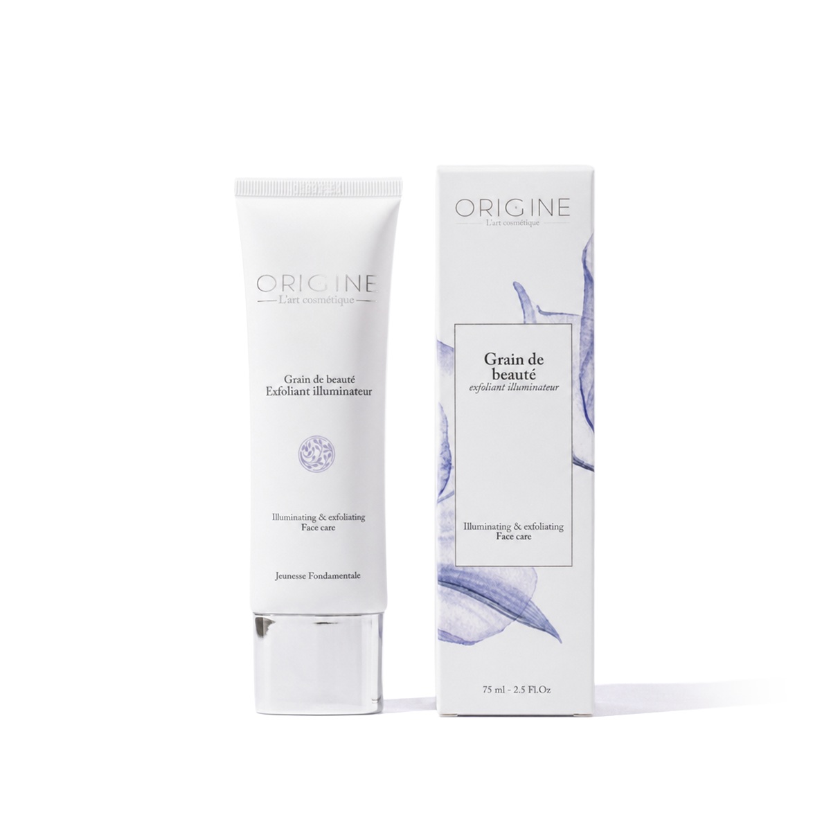 Tube de Grain de Beauté, exfoliant illuminateur 75 ml, gamme Jeunesse Fondamentale Origine