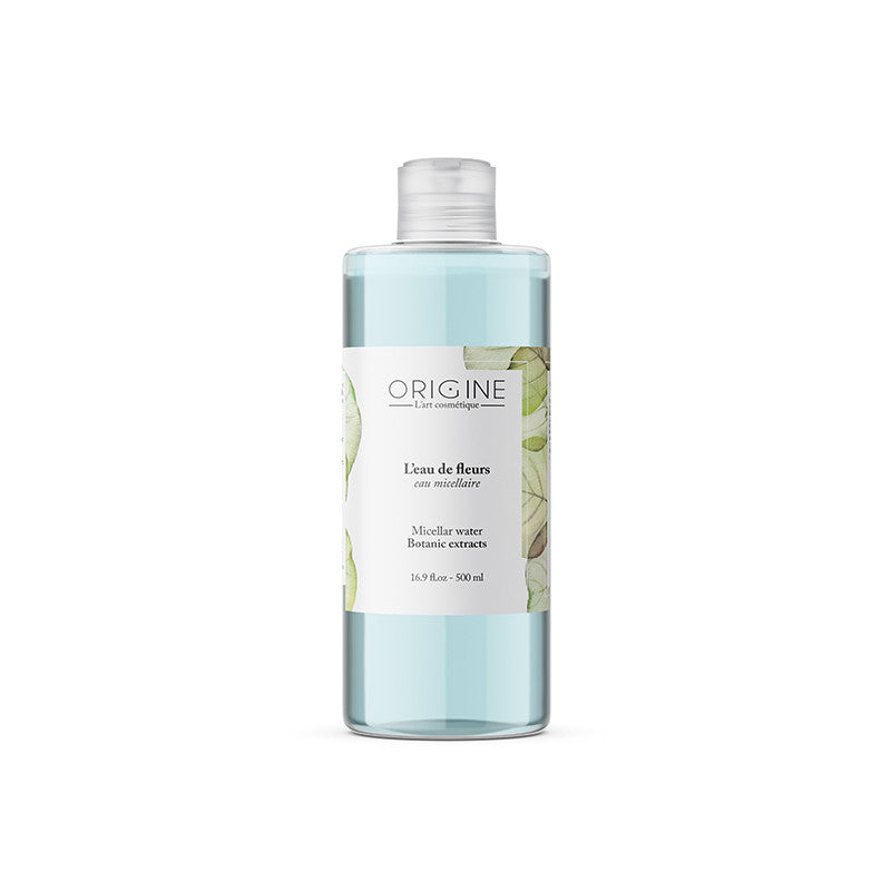Flacon de L'Eau de Fleurs, eau micellaire 500 ml, Origine