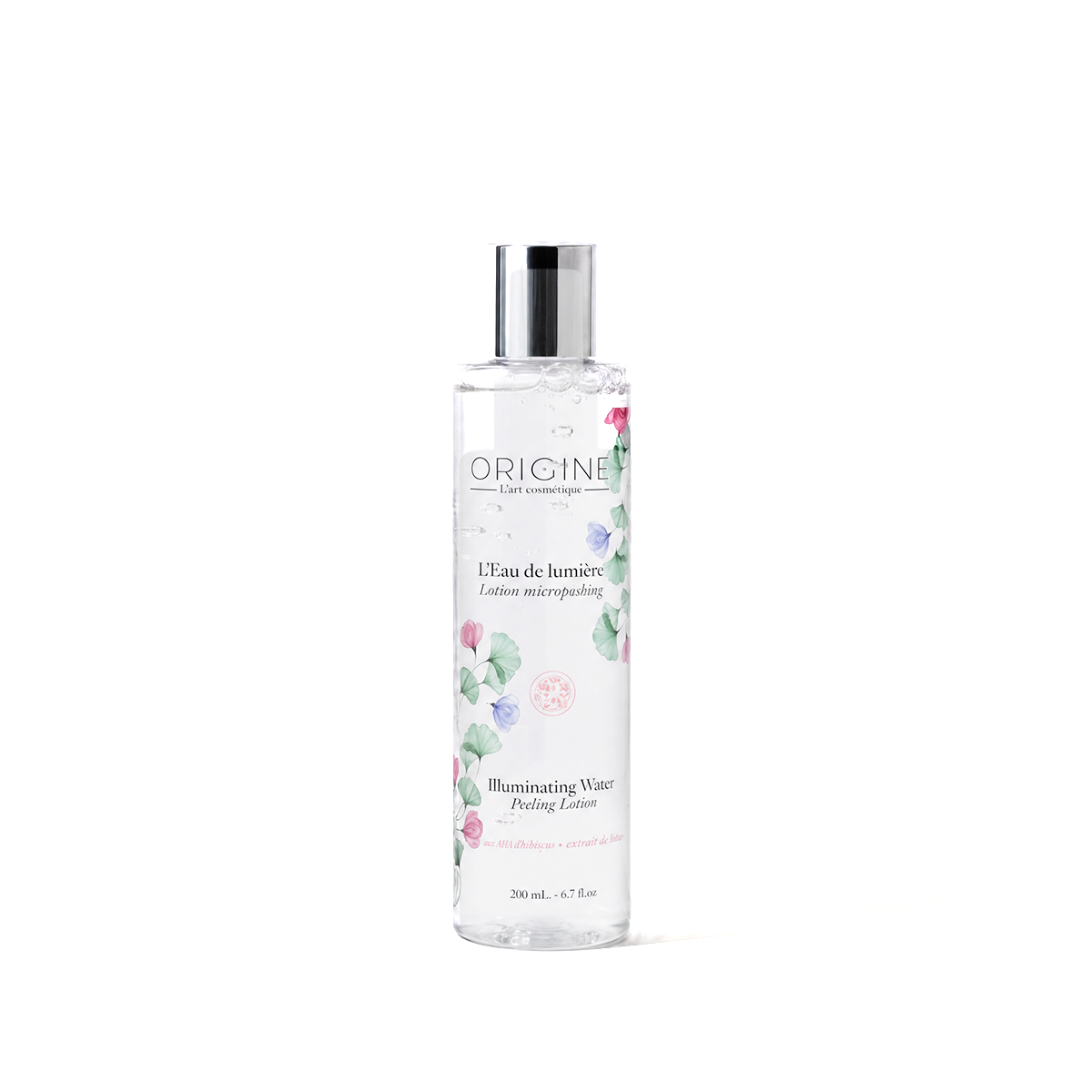 Flacon de L'Eau de Lumière, lotion micropeeling 200 ml, Origine