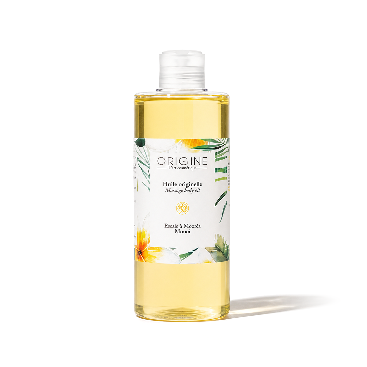 Flacon d'Huile de Massage Monoï 500 ml, collection Voyage Escale à Mooréa Origine