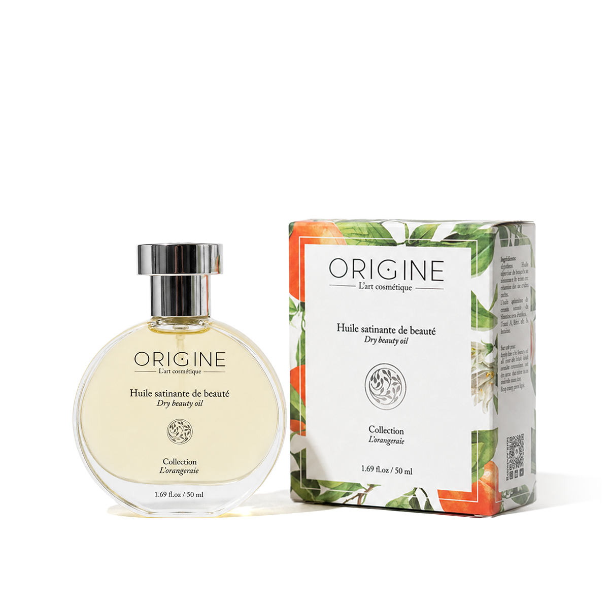 Flacon d'huile satinante L'Orangeraie 50 ml, collection Signature Origine