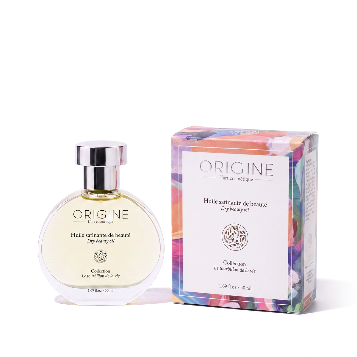 Flacon d'huile satinante Le Tourbillon de la Vie 50 ml, collection Signature Origine