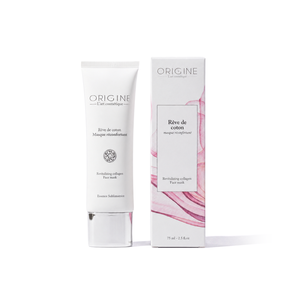 Pot du masque Rêve de Coton réconfortant 75 ml, gamme Essence Sublimatrice Origine