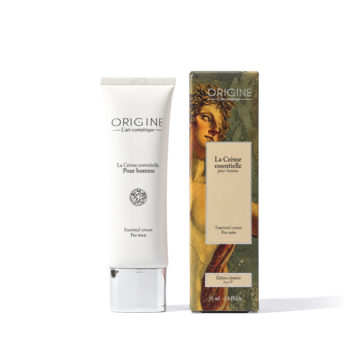 Tube de La Crème Essentielle Pour Homme 75 ml, Origine